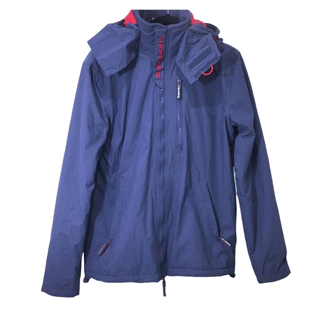 Superdry The Windhiker Gorpcore Streetwear Fleece Lined Hooded Jacket Small
